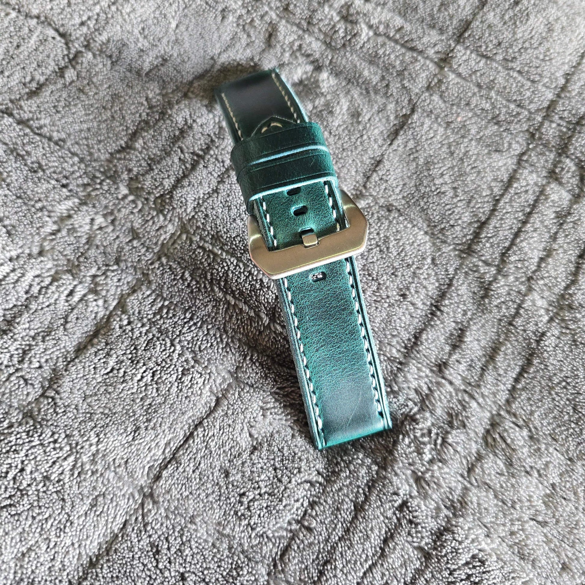 Indianleathercraft Watch Bands Handmade leather strap for luminor panerai