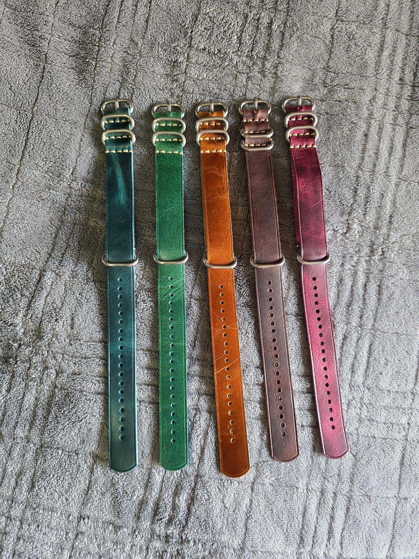 Indianleathercraft Watch Bands Handmade nato leather strap