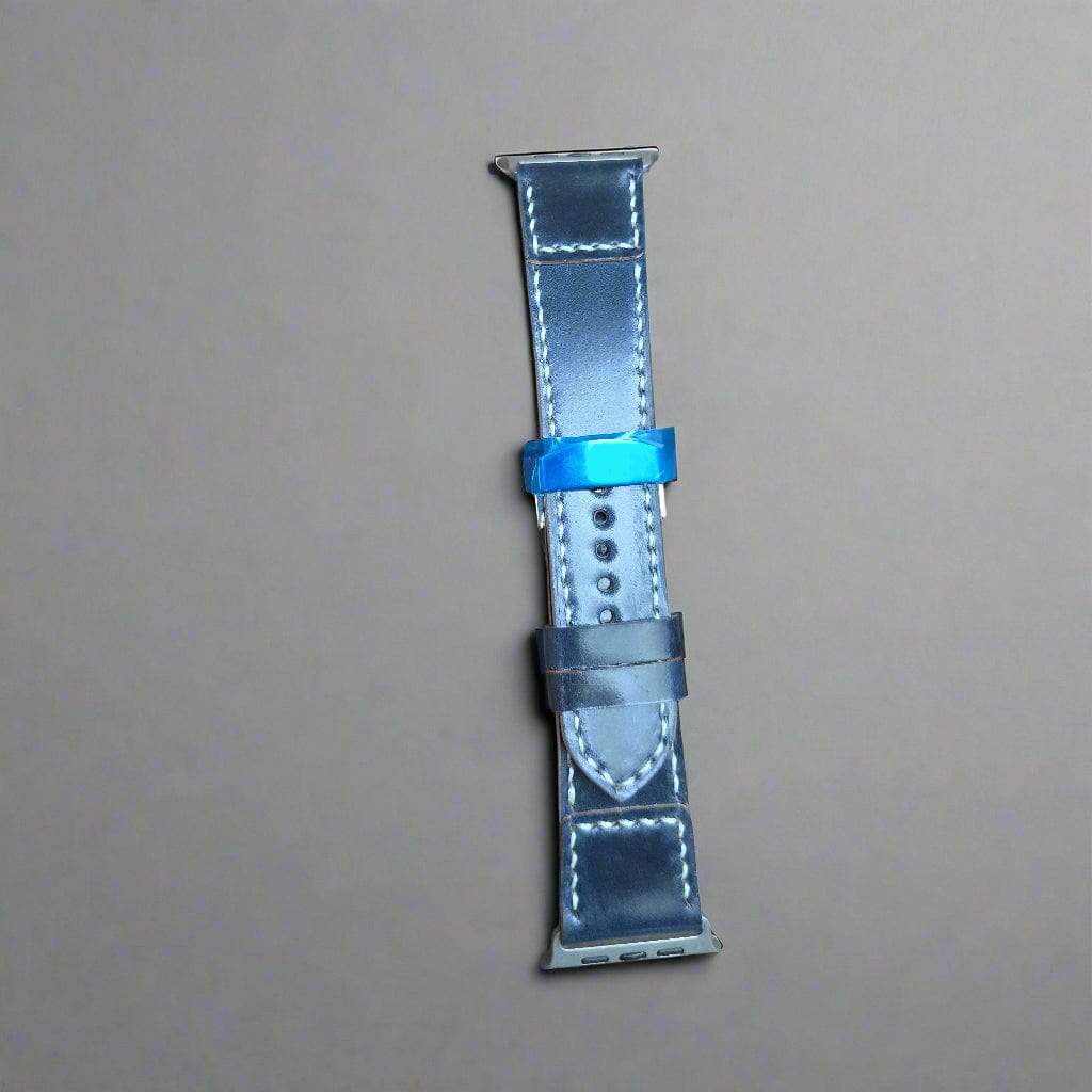 Indianleathercraft Watch Bands Navy / Series 10 42mm Shell cordovan leather strap