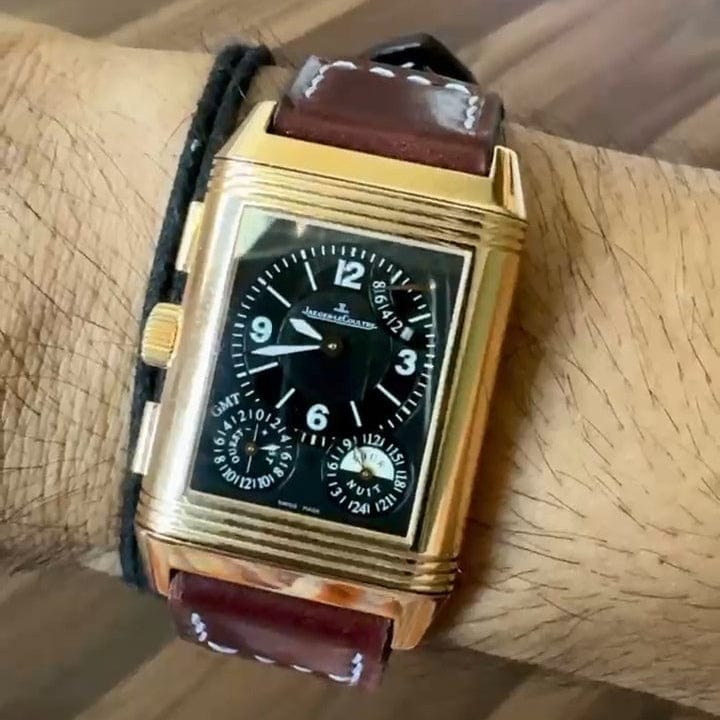 Indianleathercraft Watch Bands Shell cordovan strap for Jaeger-LeCoultre