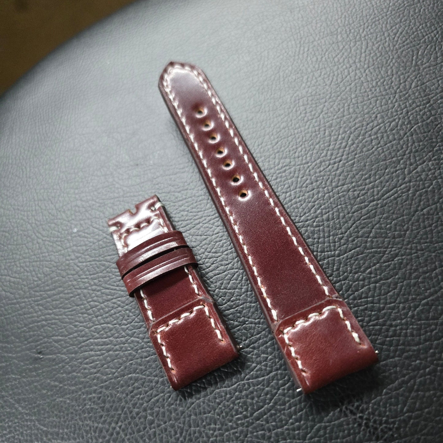 Indianleathercraft Watch Bands Shell cordovan strap for JLC