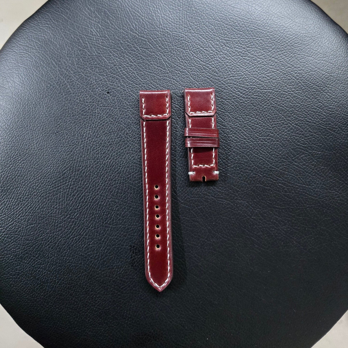 Indianleathercraft Watch Bands Shell cordovan strap for JLC