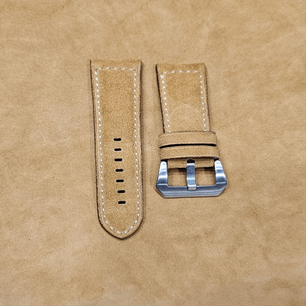 Indianleathercraft Watch Bands Suede leather strap for panerai
