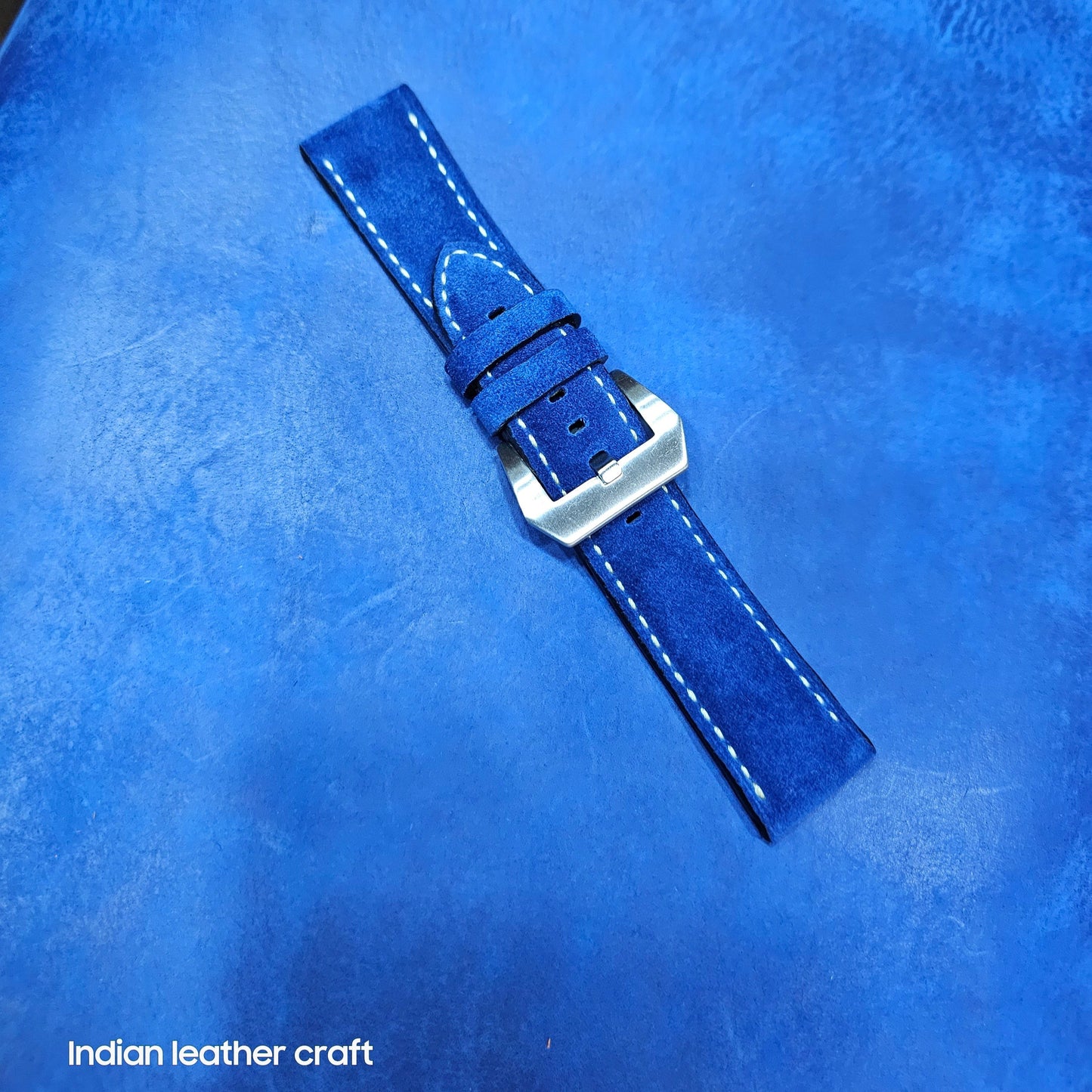 Indianleathercraft Watch Bands Suede leather strap for panerai