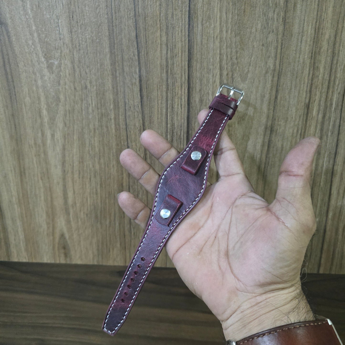 Indianleathercraft Watch Bands Trench watch leather strap