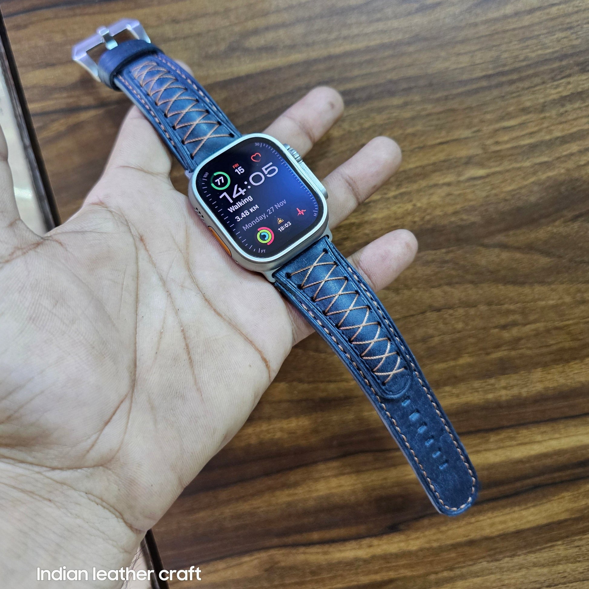 Indianleathercraft watch strap Apple watch ultra2 leather bands