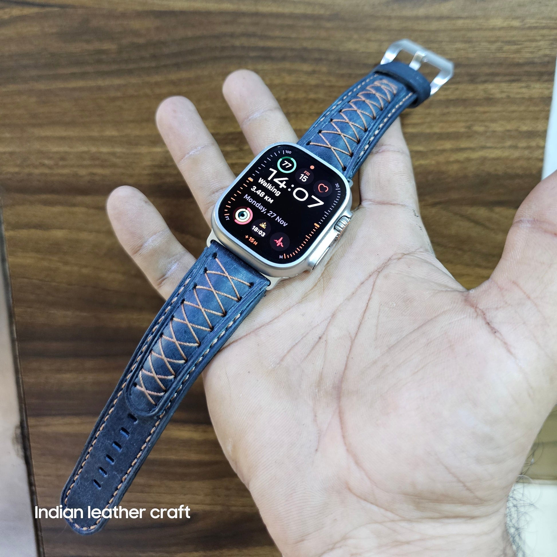 Indianleathercraft watch strap Apple watch ultra2 leather bands