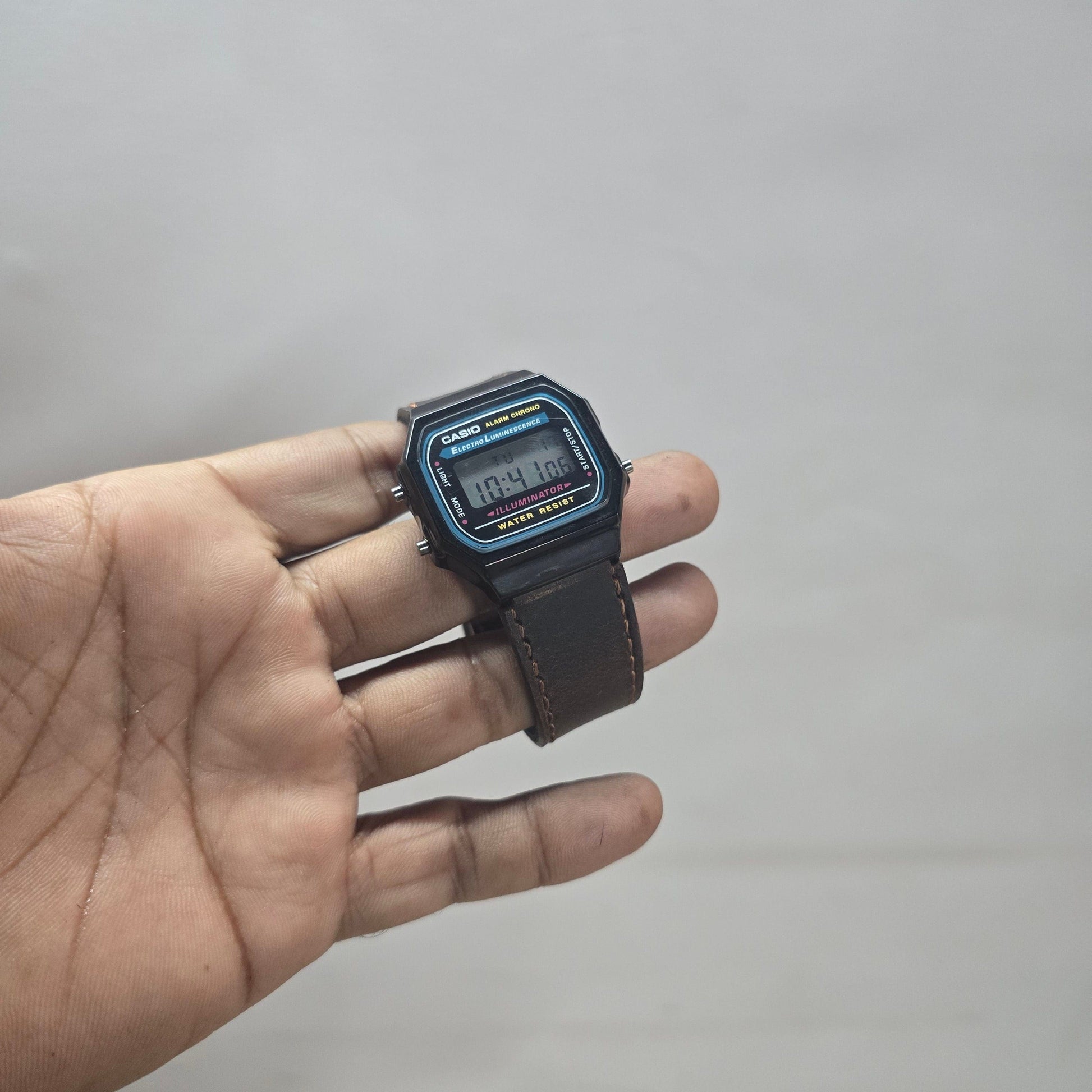 Indianleathercraft watch strap Handmade Casio A168 leather strap