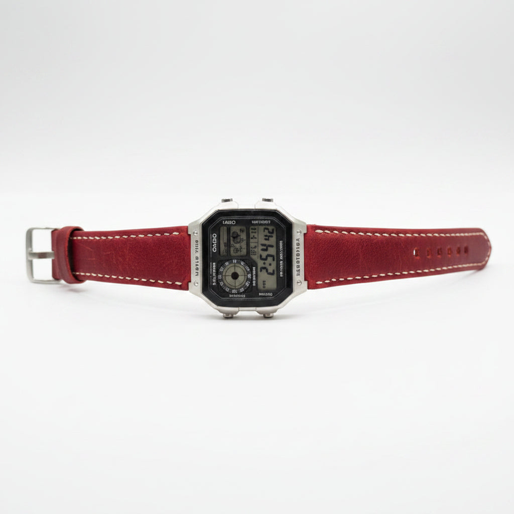 Indianleathercraft watch strap Handmade casio watch strap