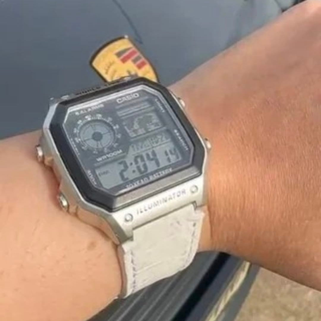 Indianleathercraft watch strap Handmade casio watch strap