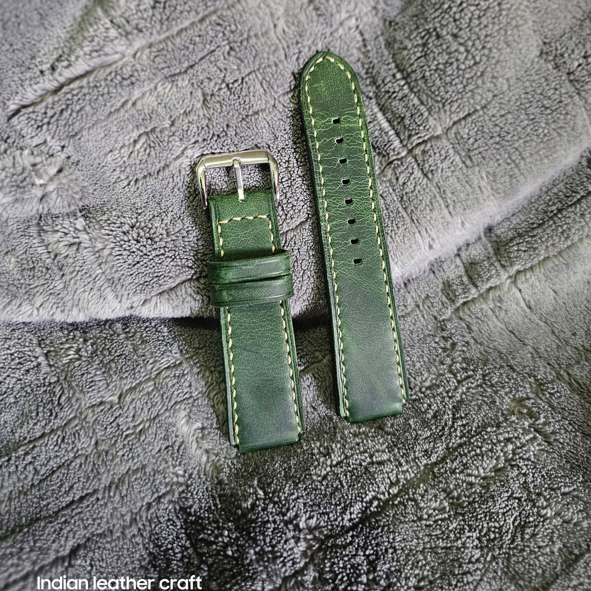 Indianleathercraft watch strap Handmade casio watch strap