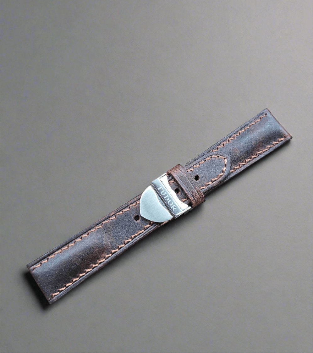 Indianleathercraft watch strap Handmade leather strap for Tudor