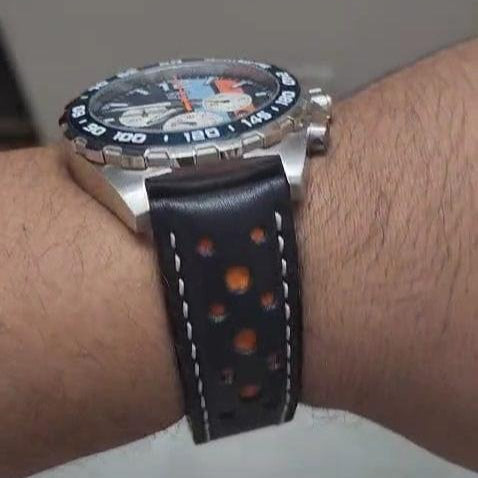 Indianleathercraft watch strap Leather strap for tag heuer carrera