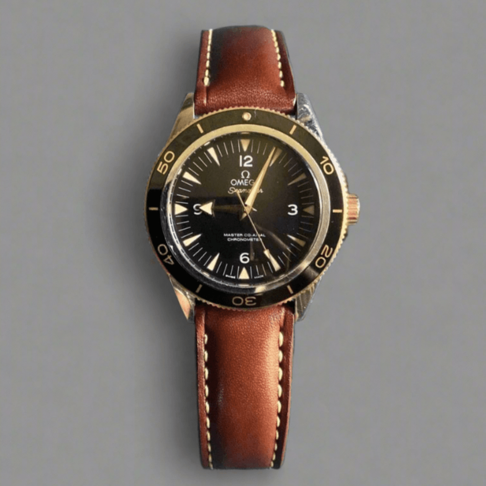 Indianleathercraft watch strap Omega leather watch strap
