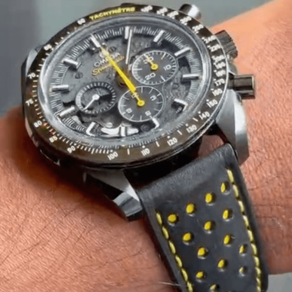 Indianleathercraft watch strap Omega leather watch strap