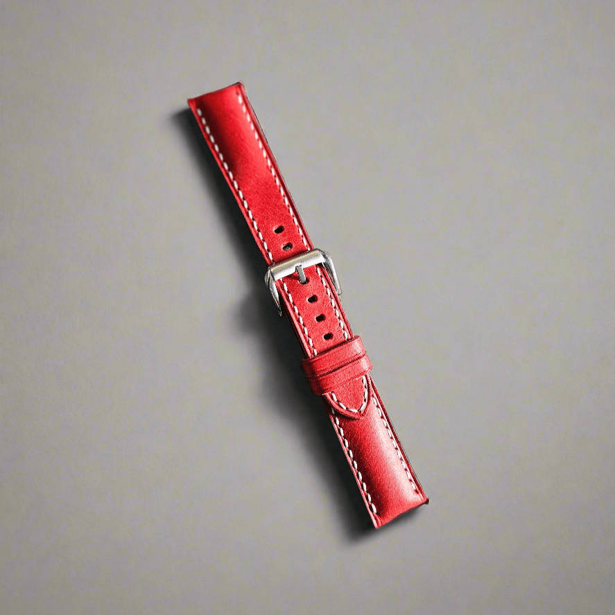Indianleathercraft watch strap Red / 20mm Samsung watch straps