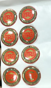 Indianleathercraft 2 pcs set Royal enfield logo stickers