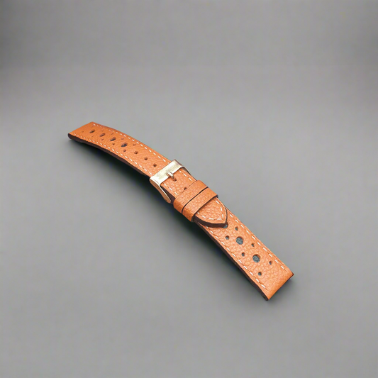 Indianleathercraft 20/18mm tapered Handmade rally watch strap