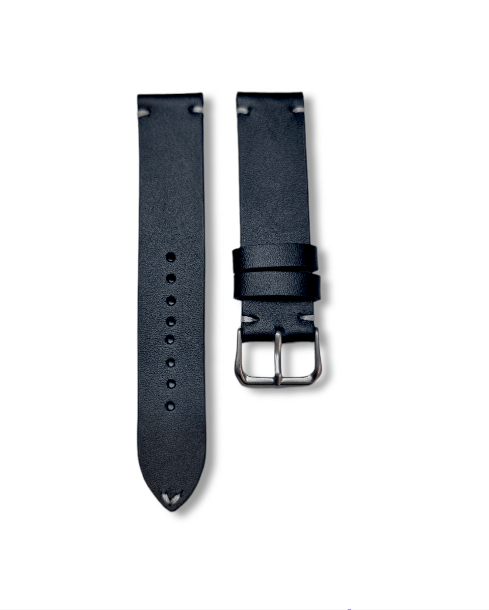 Indianleathercraft 20mm Handmade black  watch strap