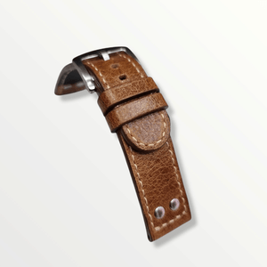 Indianleathercraft 20mm Handmade leather strap for hamilton