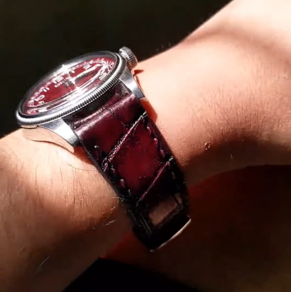 Indianleathercraft 20mm Handmade oris watch strap