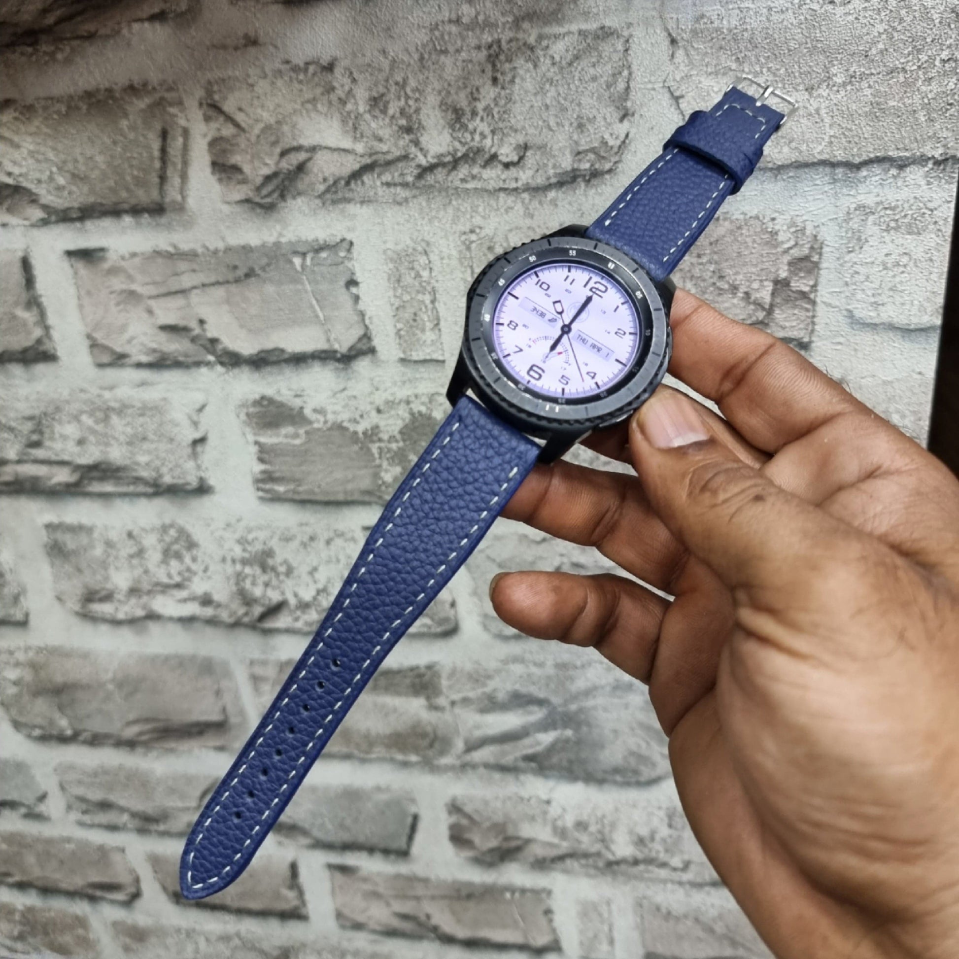 Indianleathercraft 20mm Handmade samsung watch strap