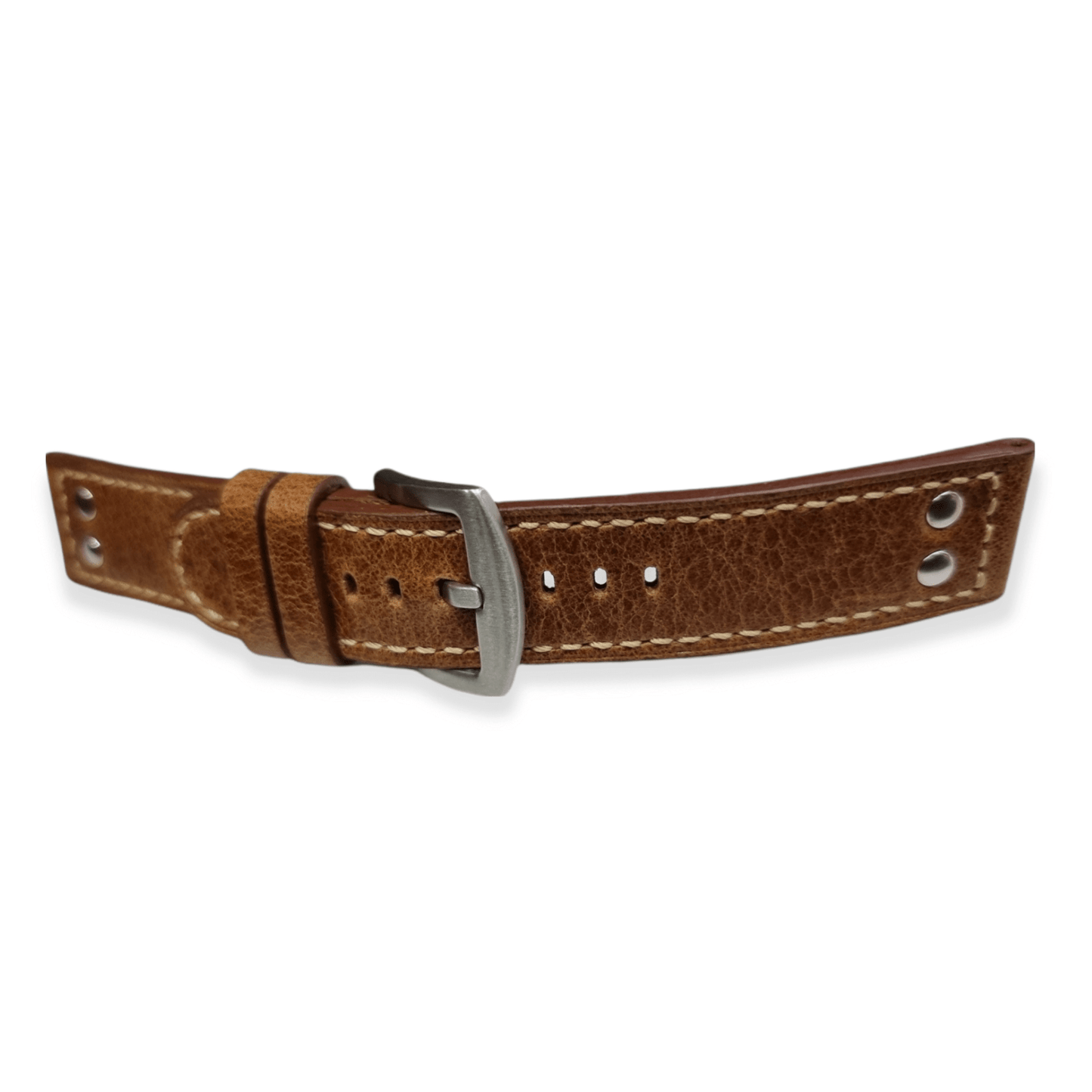 Indianleathercraft 22mm Handmade leather strap for hamilton