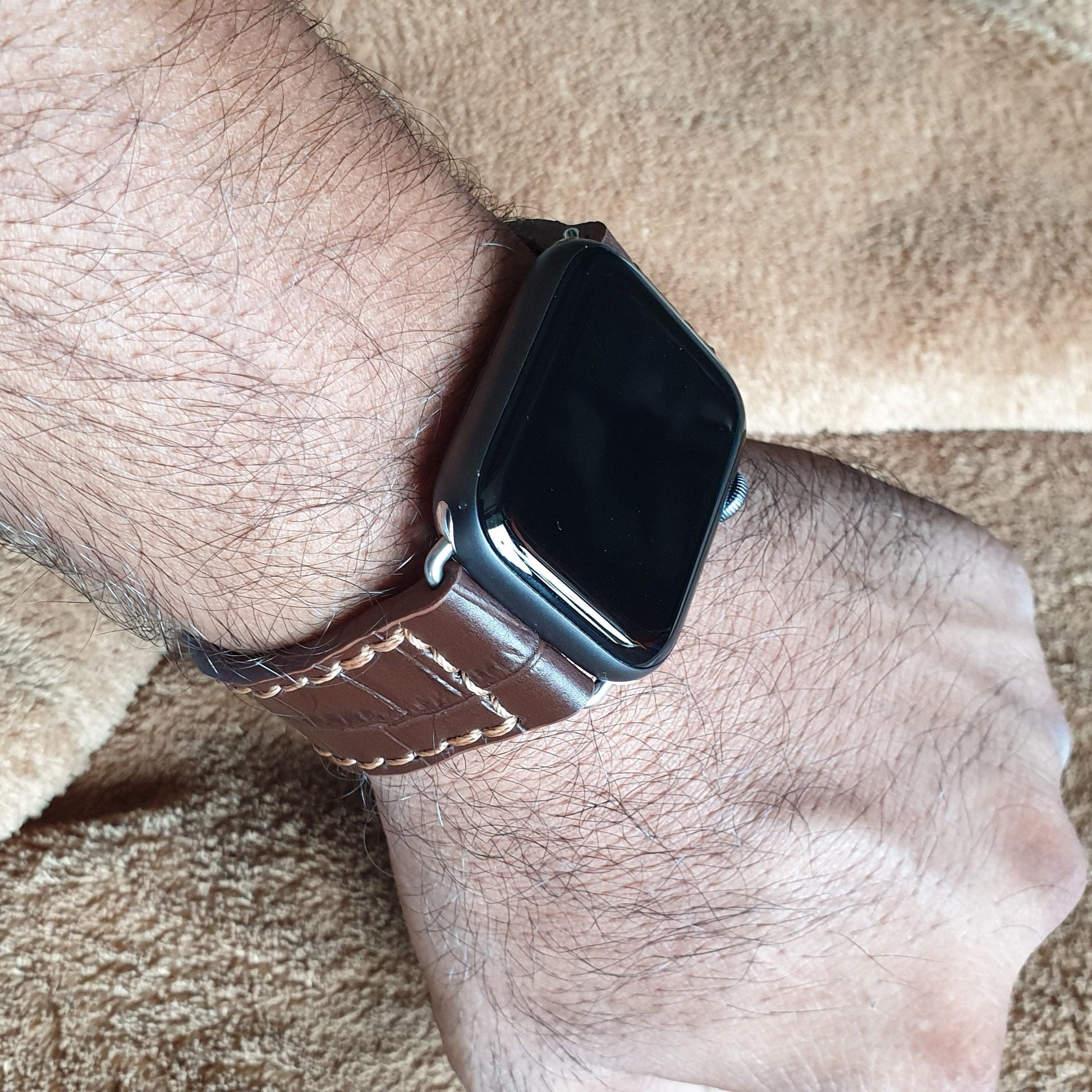 Apple watch leather strap - Indianleathercraft