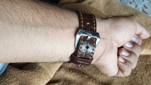 Apple watch leather strap - Indianleathercraft