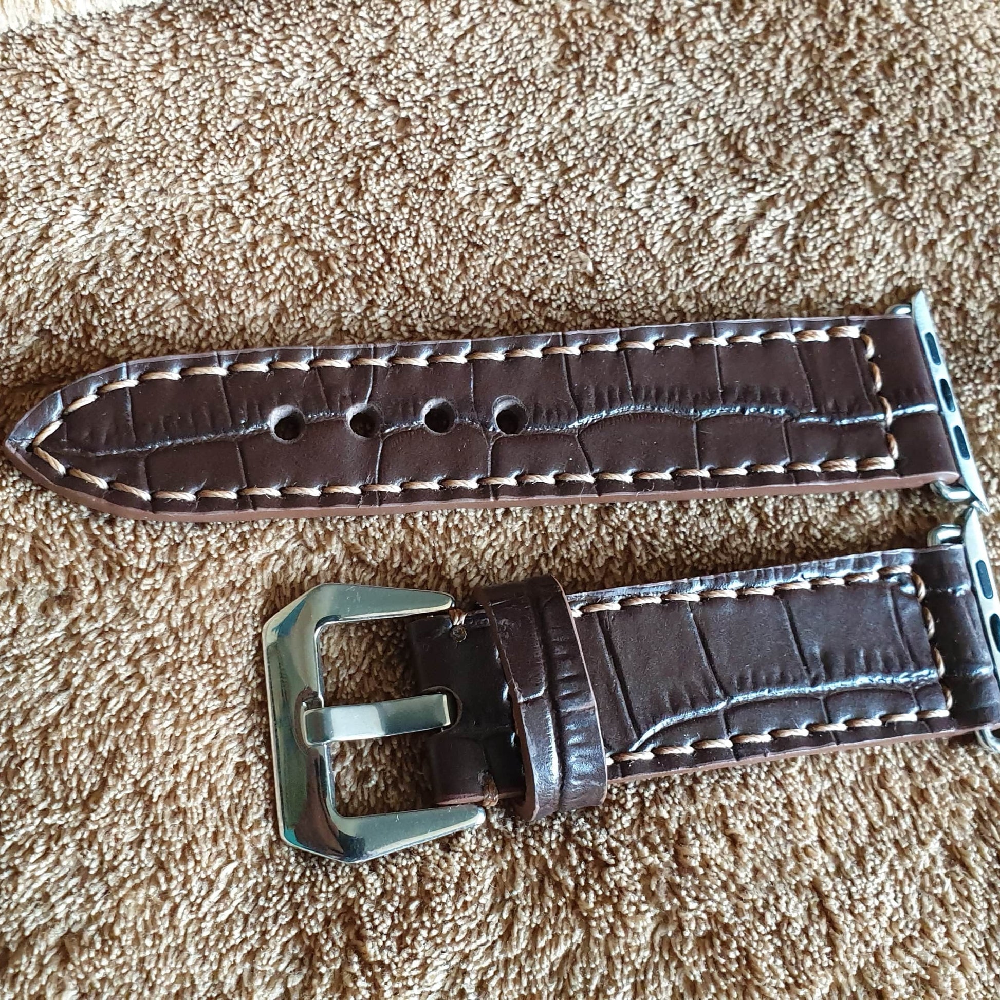 Apple watch leather strap - Indianleathercraft
