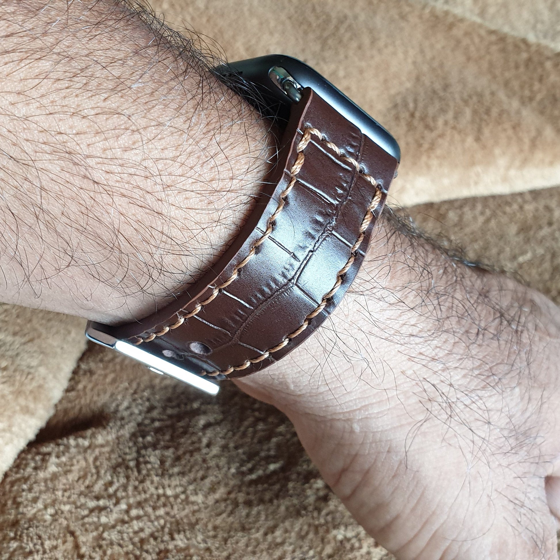 Apple watch leather strap - Indianleathercraft