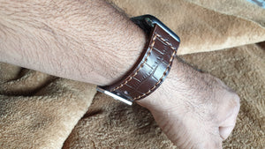 Apple watch leather strap - Indianleathercraft
