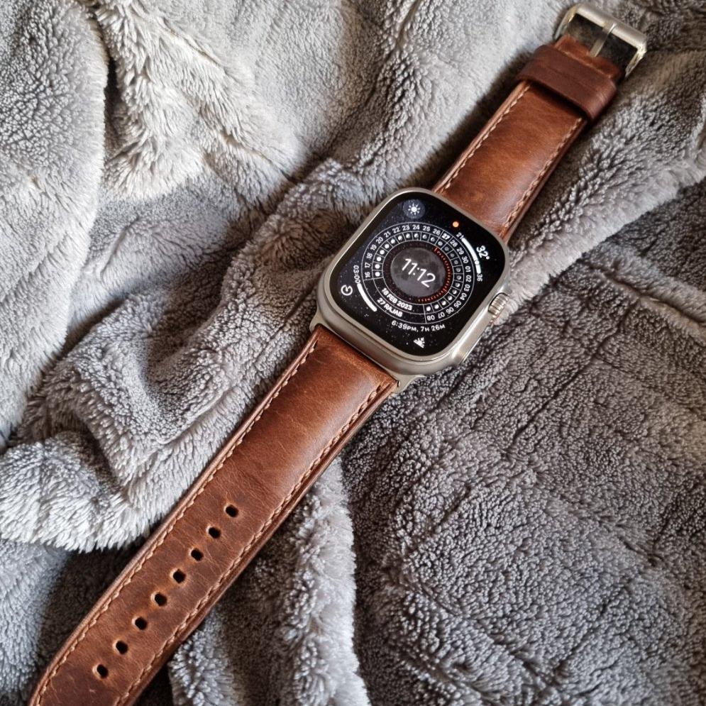 Apple Watch Ultra Strap 2 Bands Indianleathercraft apple-watch-ultra-strap-2-bands-indianleathercraft
