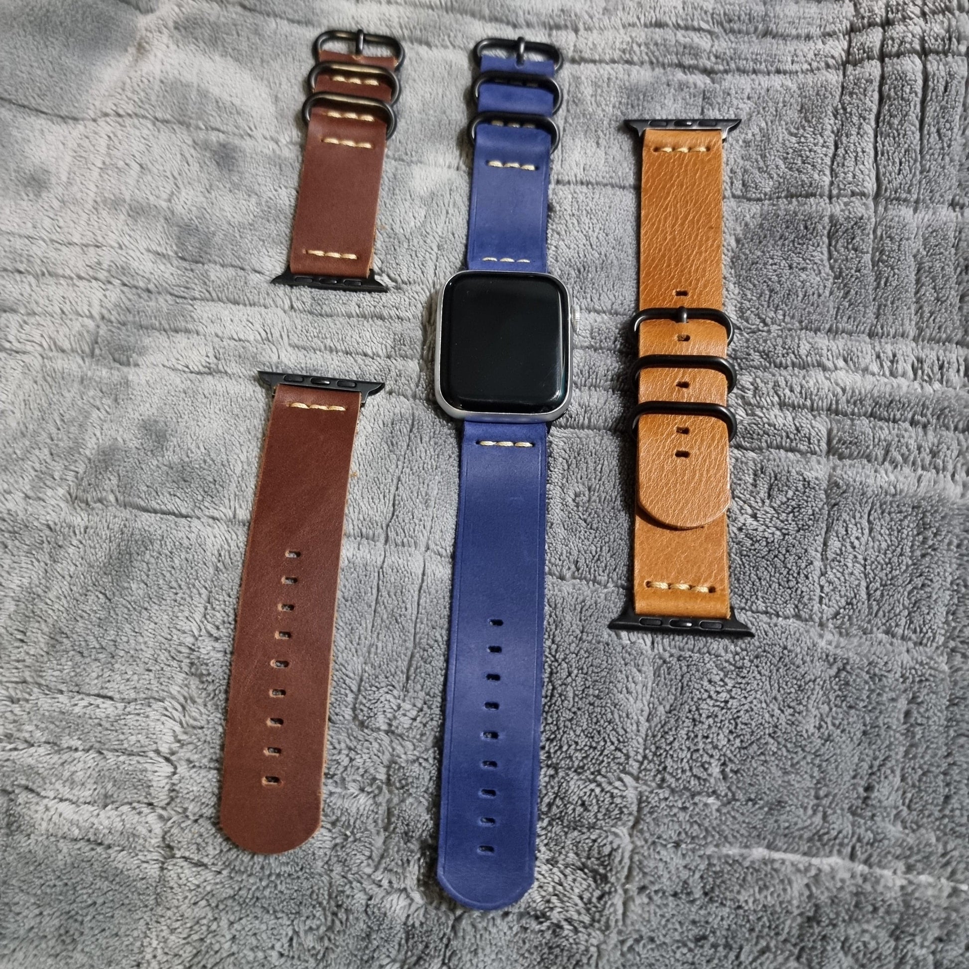 apple watch nato leather strap