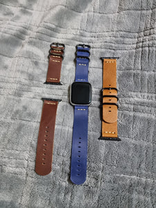 apple watch nato leather strap