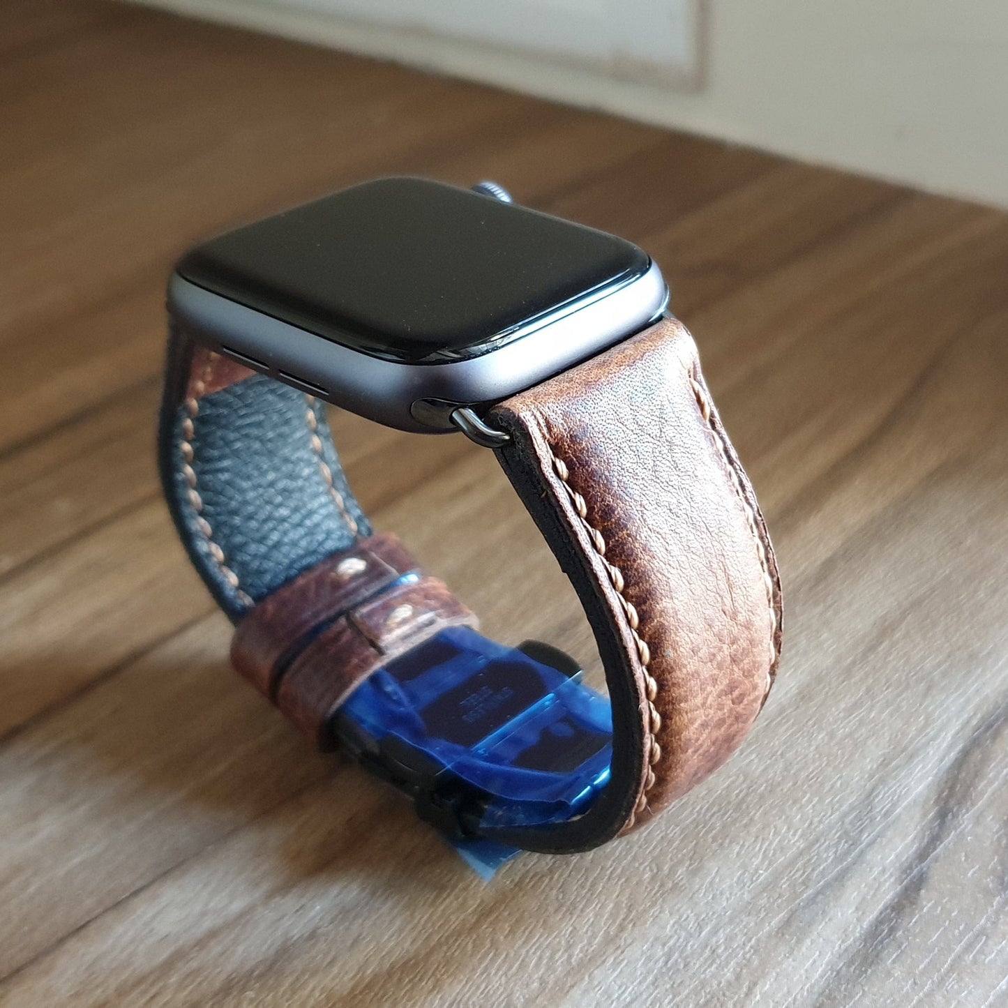 Crazy horse leather Apple watch strap - Indianleathercraft