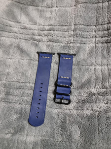 Indianleathercraft applestrap Series 4 / Blue Fullgrain leather apple watch bands