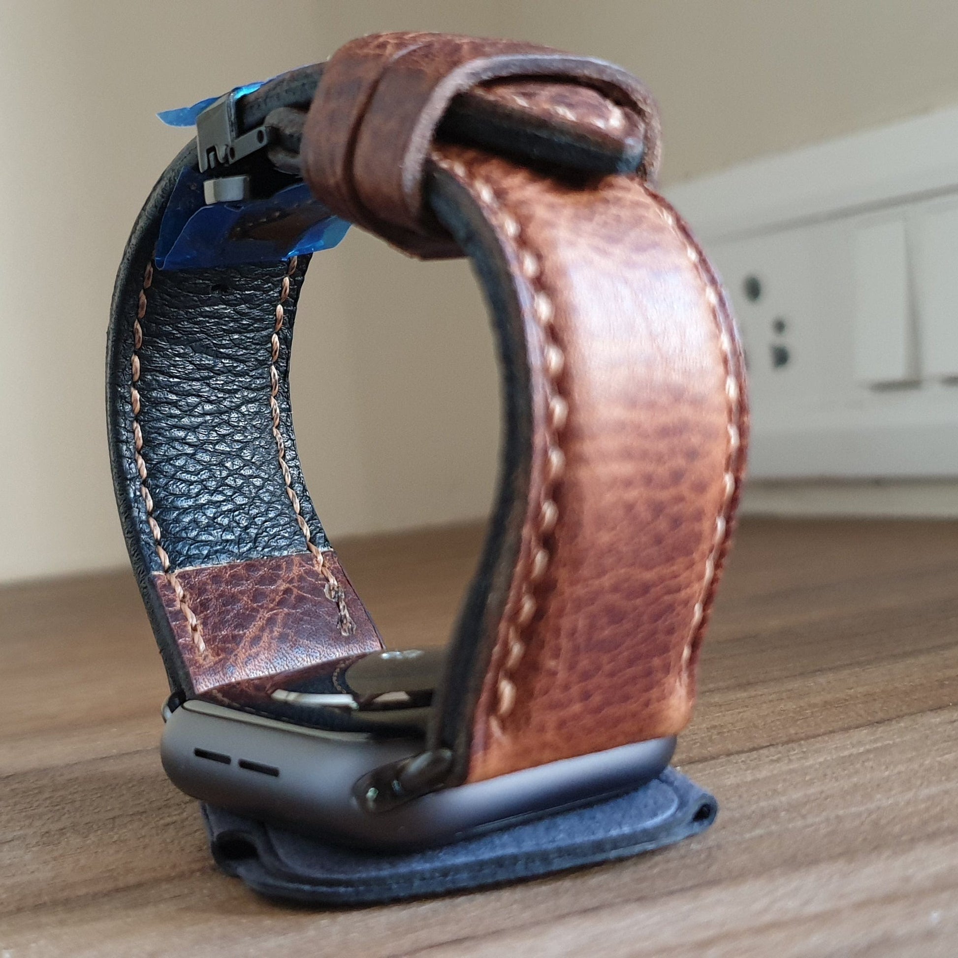 Leather Apple watch strap Series SE 44mm
