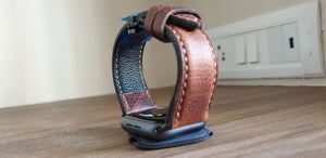 Crazy horse leather Apple watch strap - Indianleathercraft