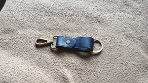 Indianleathercraft Dark blue Leather keychain