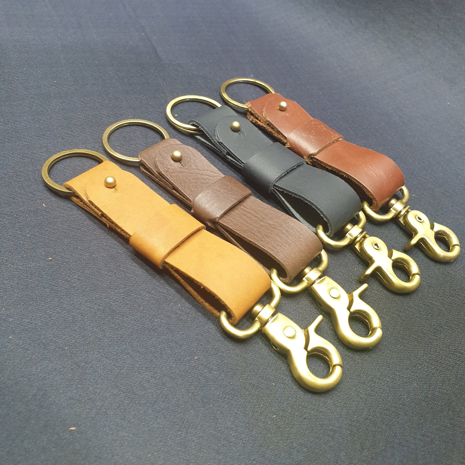 Indianleathercraft fullgrain leather keychain