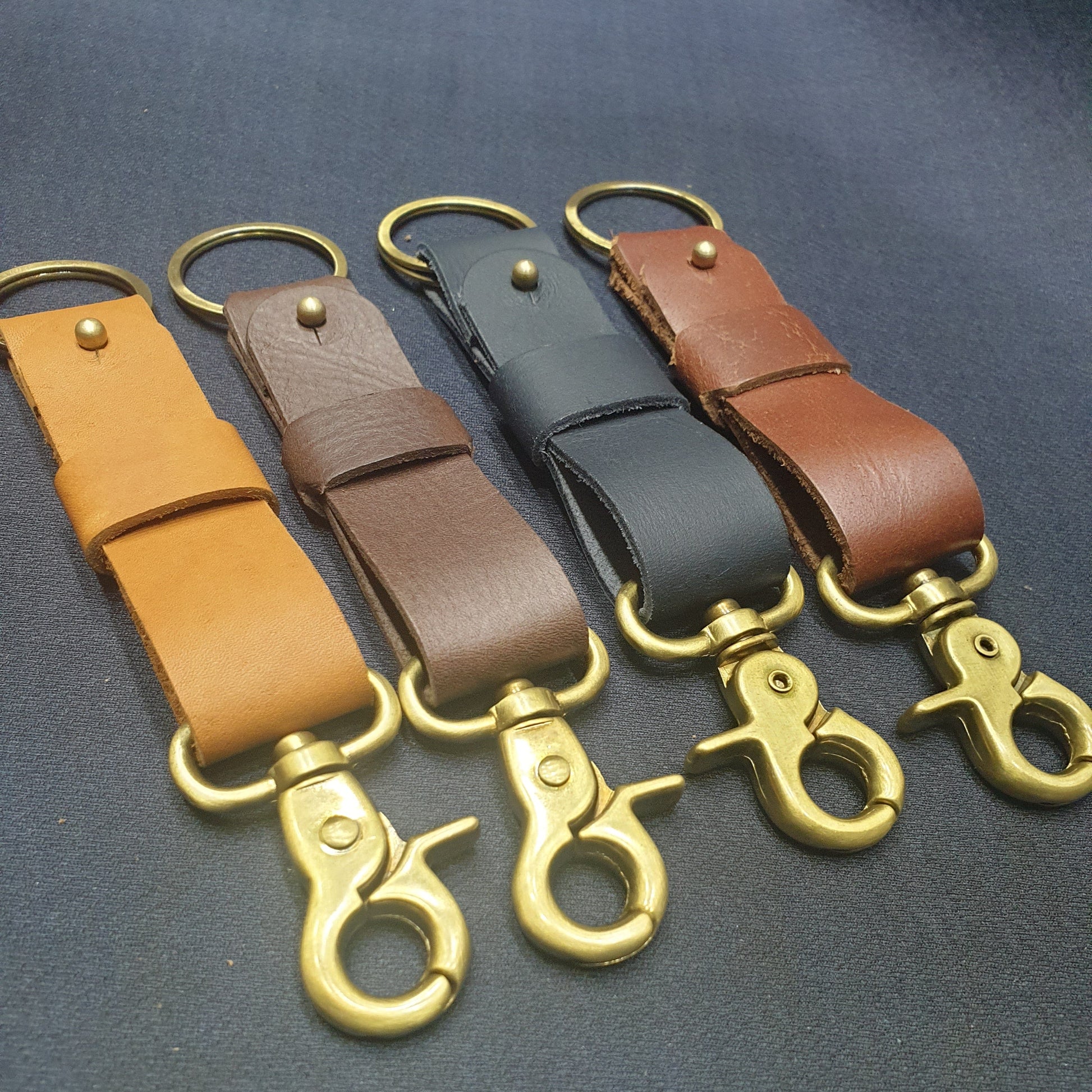 Indianleathercraft fullgrain leather keychain