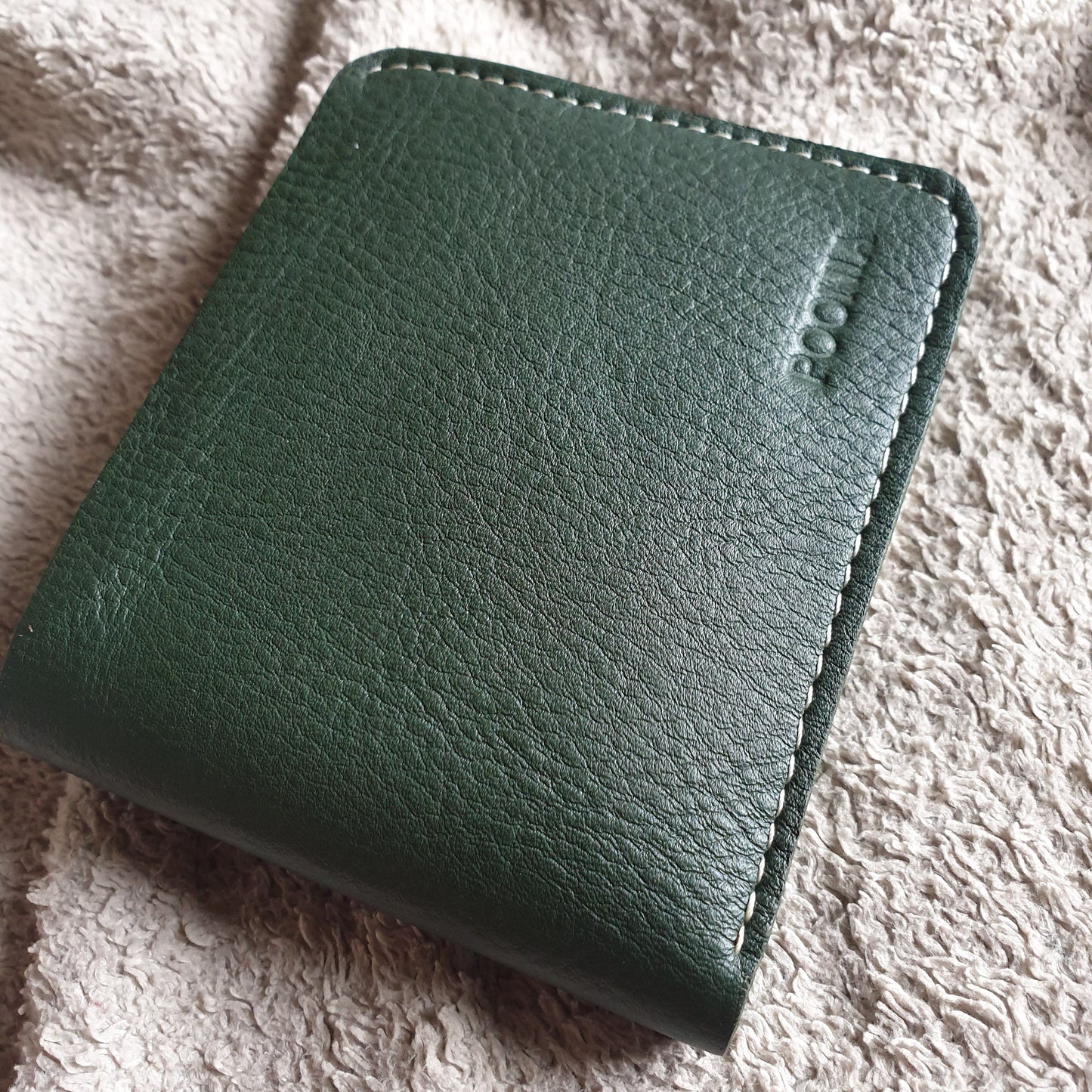 Indianleathercraft Green Handmade green leather wallet