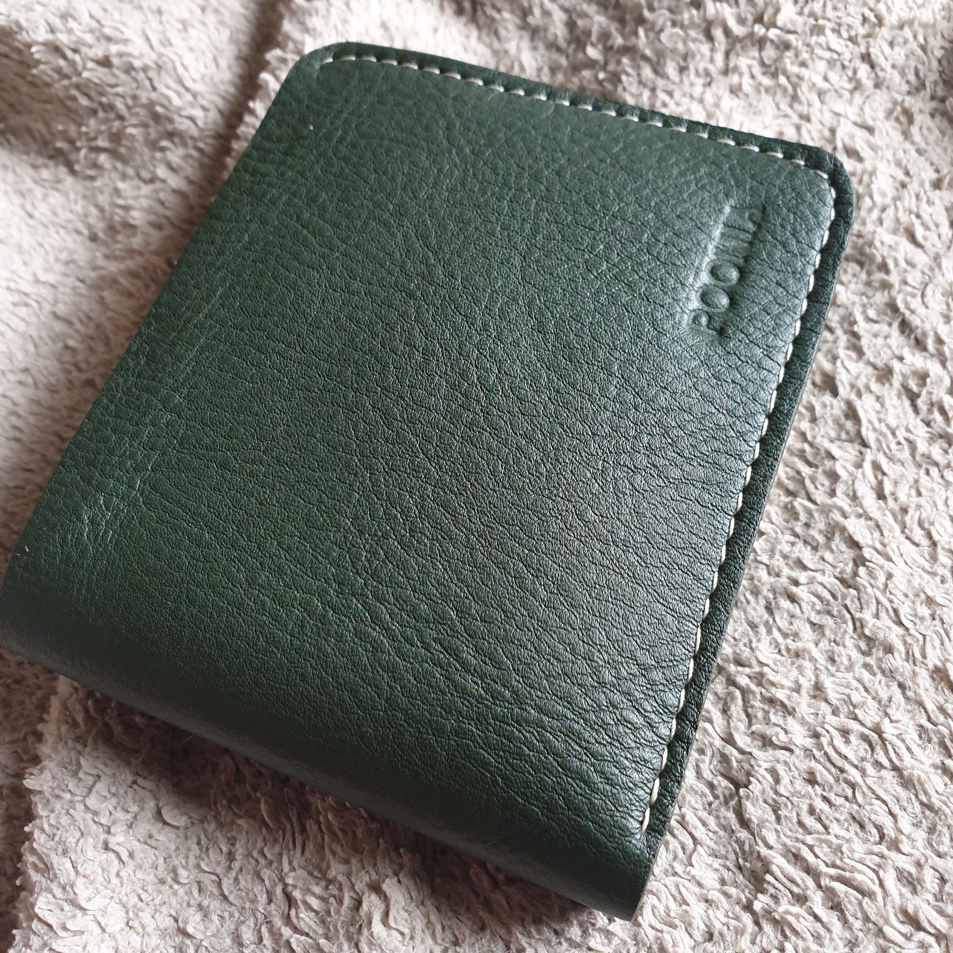 Indianleathercraft Green Handmade green leather wallet