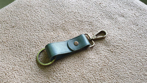 Indianleathercraft Green Leather keychain