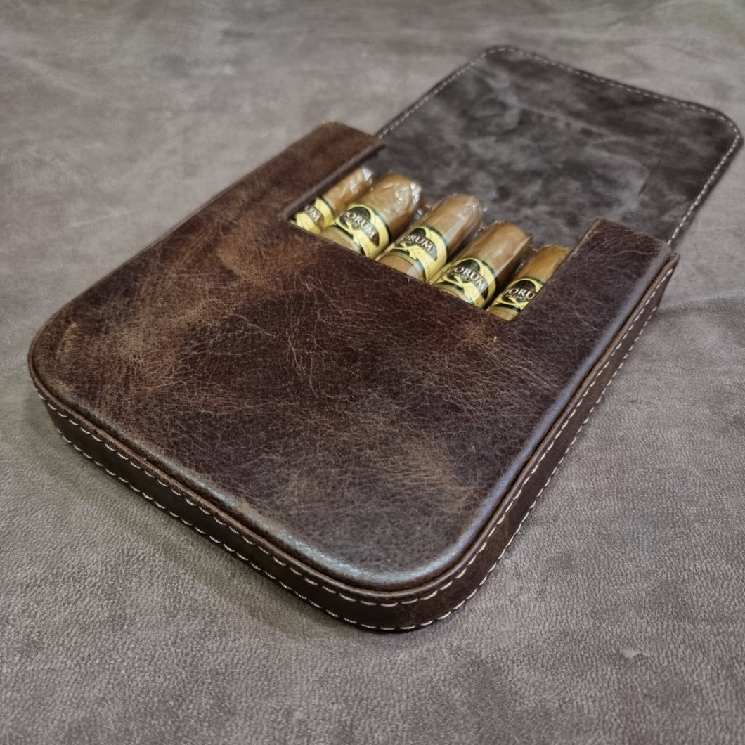 Indianleathercraft Handbags, Wallets & Cases Handmade leather cigar case