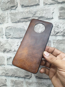 Indianleathercraft Handcrafted Oneplus 7t leather back case
