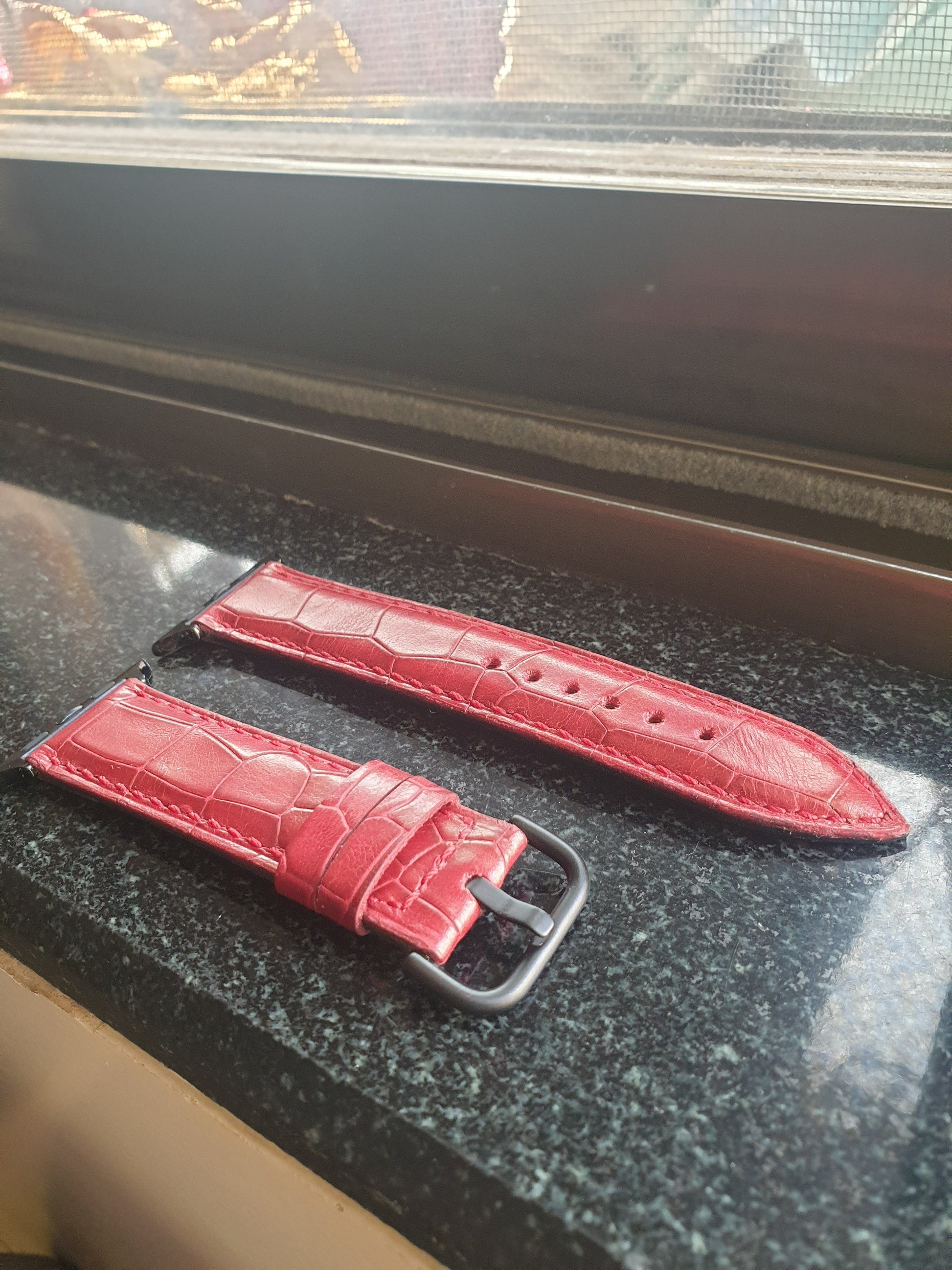 Indianleathercraft Handmade apple watch leather strap
