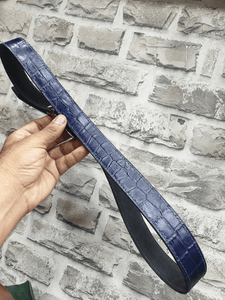 Indianleathercraft Handmade Blue leather belt