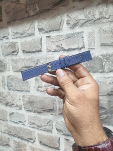 Indianleathercraft Handmade blue leather strap